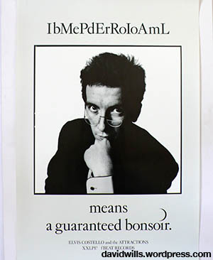 Elvis Costello Imperial Bedroom poster - by Barney Bubbles 1982